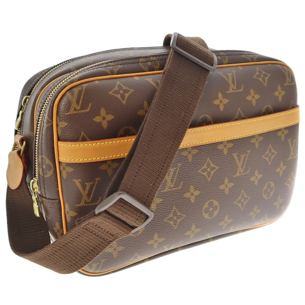 LOUIS VUITTON Reporter Shoulder Bag Monogram Brown Crossbody